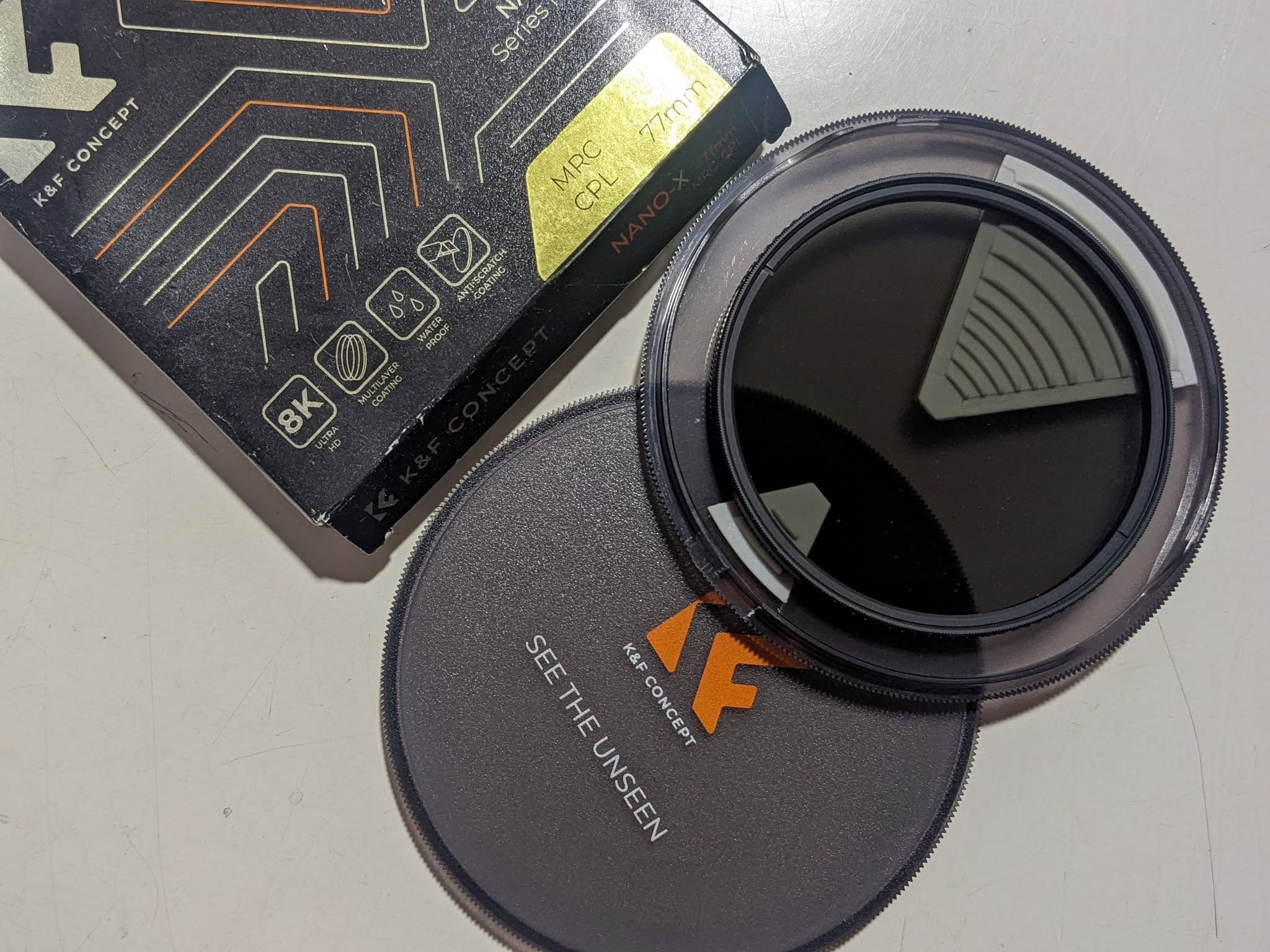 K&F Concept 77mm True Color CPL Filter — Box Open!